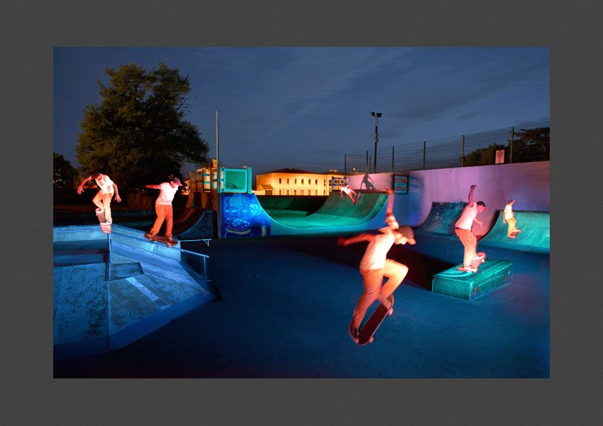 Bressuire, la piste de skate board.